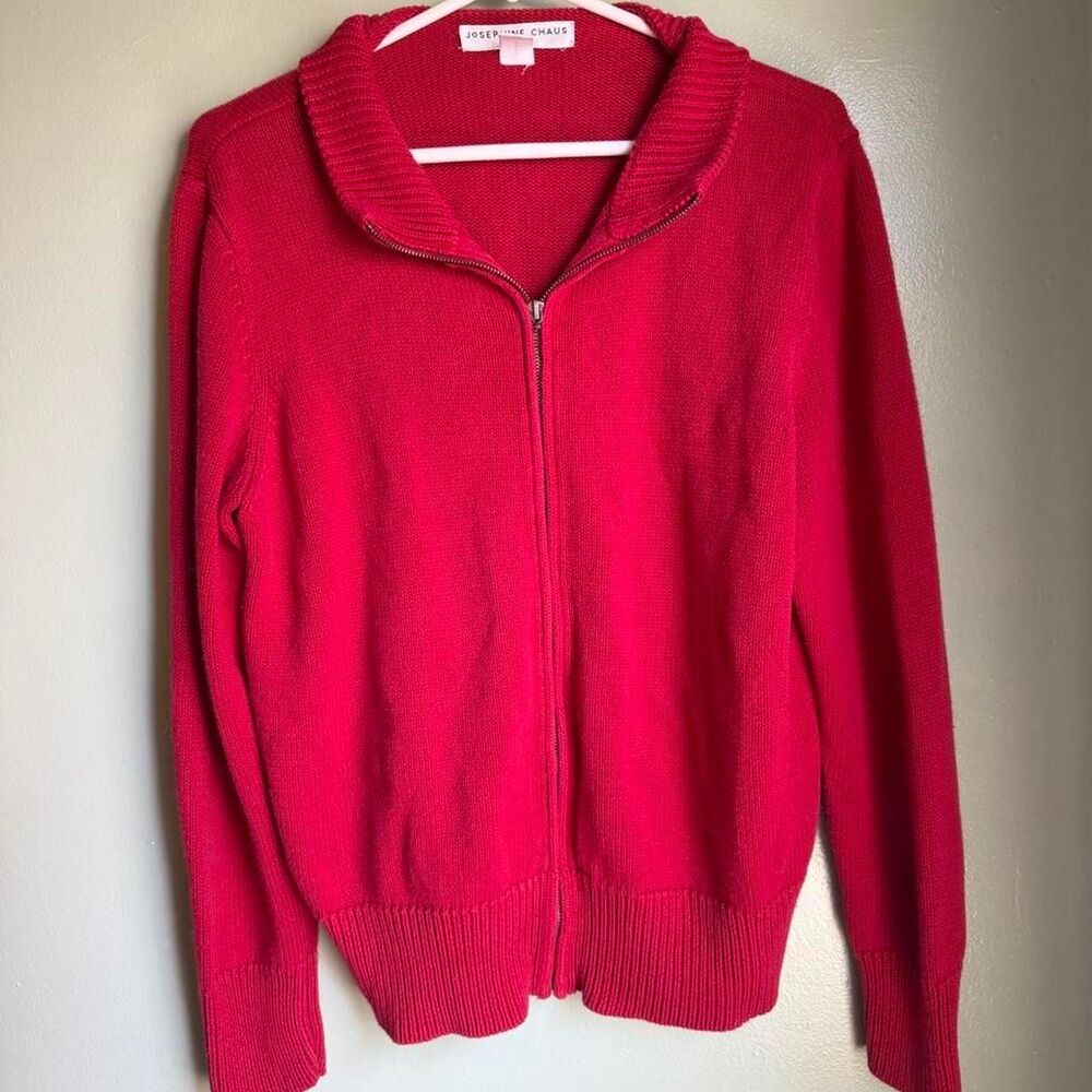Josephine-chaus Women's Red and Pink Cardigan